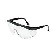 MCR Safety S21 Series safety glasses clear anti-fog lens black frame wrap-around protective eyewear