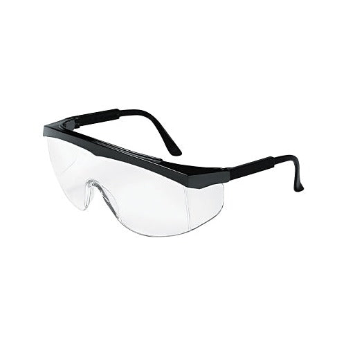 MCR Safety S21 Series safety glasses clear anti-fog lens black frame wrap-around protective eyewear