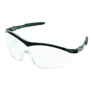 ST1 Series Protective Eyewear, Clear Lens, Scratch-Resistant, Black Frame, Nylon