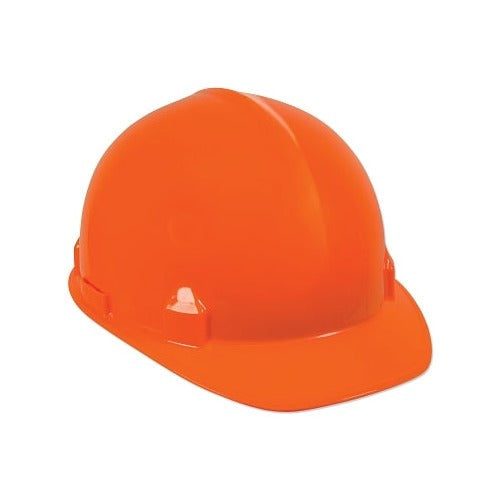 Jackson Safety SC-6 hard hat, orange cap style with 4-point ratchet suspension and front brim, safety hard hat