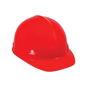 Jackson Safety SC-6 hard hat, red cap style with 4-point ratchet suspension and front brim, safety hard hat