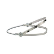 Jackson Safety 137 Capshield cap coil spring attachment, dual silver metal arcs with pivot joints, face shield mount