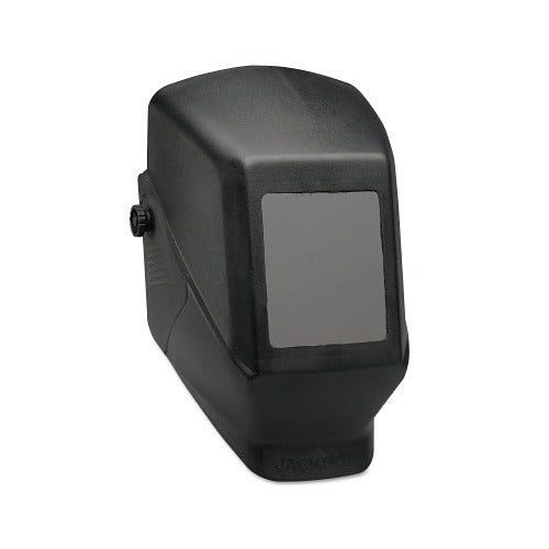 Jackson Safety WH10 HSL 100 passive welding helmet in black with fixed front lens, shade 10, welding helmet