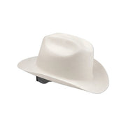 Jackson Safety Western Outlaw cowboy-style hard hat with 4-point ratchet in white, safety hard hat