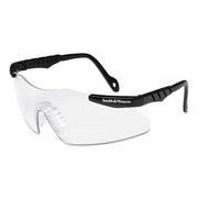 Magnum 3G Safety Glasses, Clear Polycarbonate Lens, Uncoated, Black, Nylon, Universal