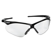 V30 Nemesis CSA Safety Glasses, Clear, Polycarbonate Lens, Uncoated, Black Frame/Temples, Nylon