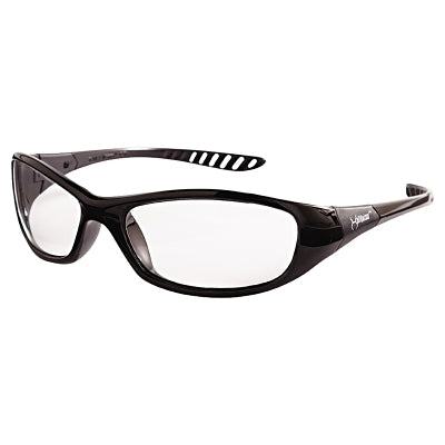 V40 Hellraiser Safety Glasses, Clear Polycarbonate Lens, Uncoated, Black, Nylon