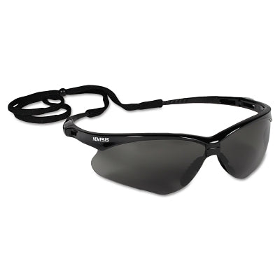 V30 Nemesis Safety Glasses, Smoke, Polycarbonate Lens, Anti-Fog, Black Frame/Temples, Nylon