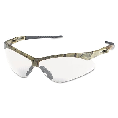 V30 Nemesis Safety Glasses, Clear, Polycarbonate Lens, Anti-Fog, Camouflage Frame/Temples, Nylon