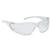 V10 Element Safety Glasses, Clear Lens, Polycarbonate, Uncoated, Clear Frame