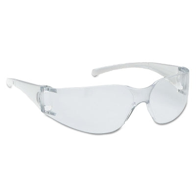 V10 Element Safety Glasses, Clear Lens, Polycarbonate, Uncoated, Clear Frame