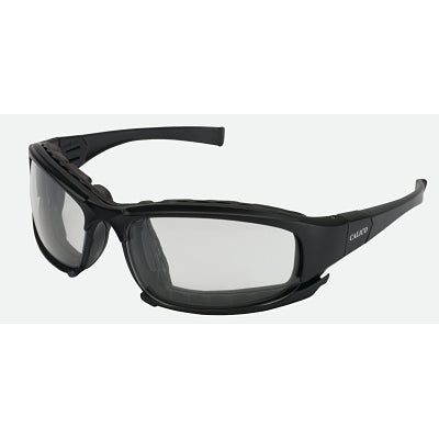 KleenGuard Calico Safety Glasses, Clear Lens, Polycarb Anti-Scratch Anti-Fog, Black Frame
