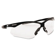 V30 Nemesis Safety Glasses, Clear, Polycarbonate Lens, Uncoated, Black Frame/Temples, Nylon