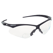 V60 Nemesis Rx Readers Prescription Safety Glasses, Clear, Polycarbonate Scratch-Resistant Lens, Black Frame/Temples, +1.5