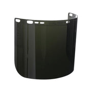 Jackson Safety F50 polycarbonate D-shape face shield, clear IRUV 5.0 tint, 8 in H x 15.5 in L faceshield