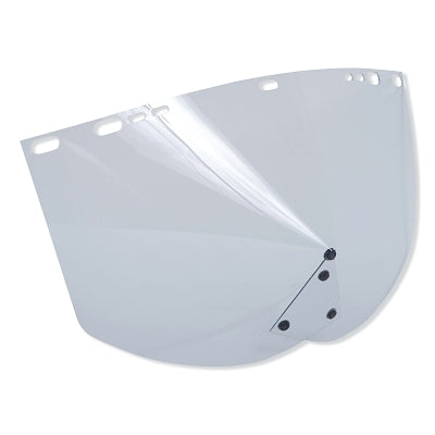 F30 Acetate Faceshield, 9154 CHIN, Uncoated, Clear, Unbound, 15.5 in L x 9 in H