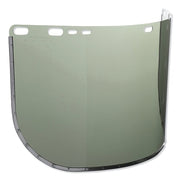 F30 Acetate Faceshield, 3441, Uncoated, Light Green, Bound, 15.5 in L x 9 in H