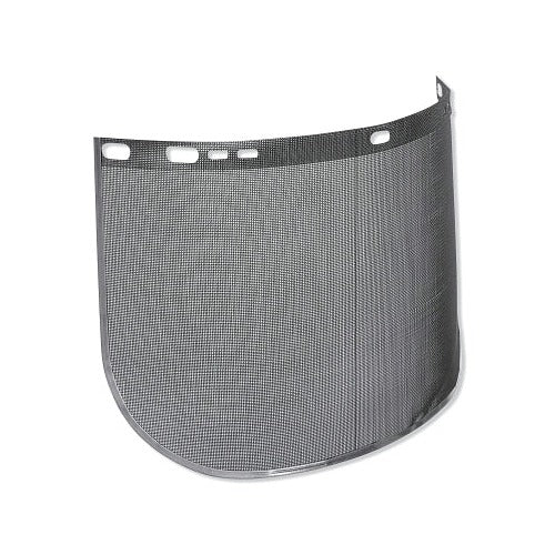 Jackson Safety F60 wire mesh faceshield, uncoated steel mesh, unbound, 15.5 in L x 8 in H, mesh faceshield