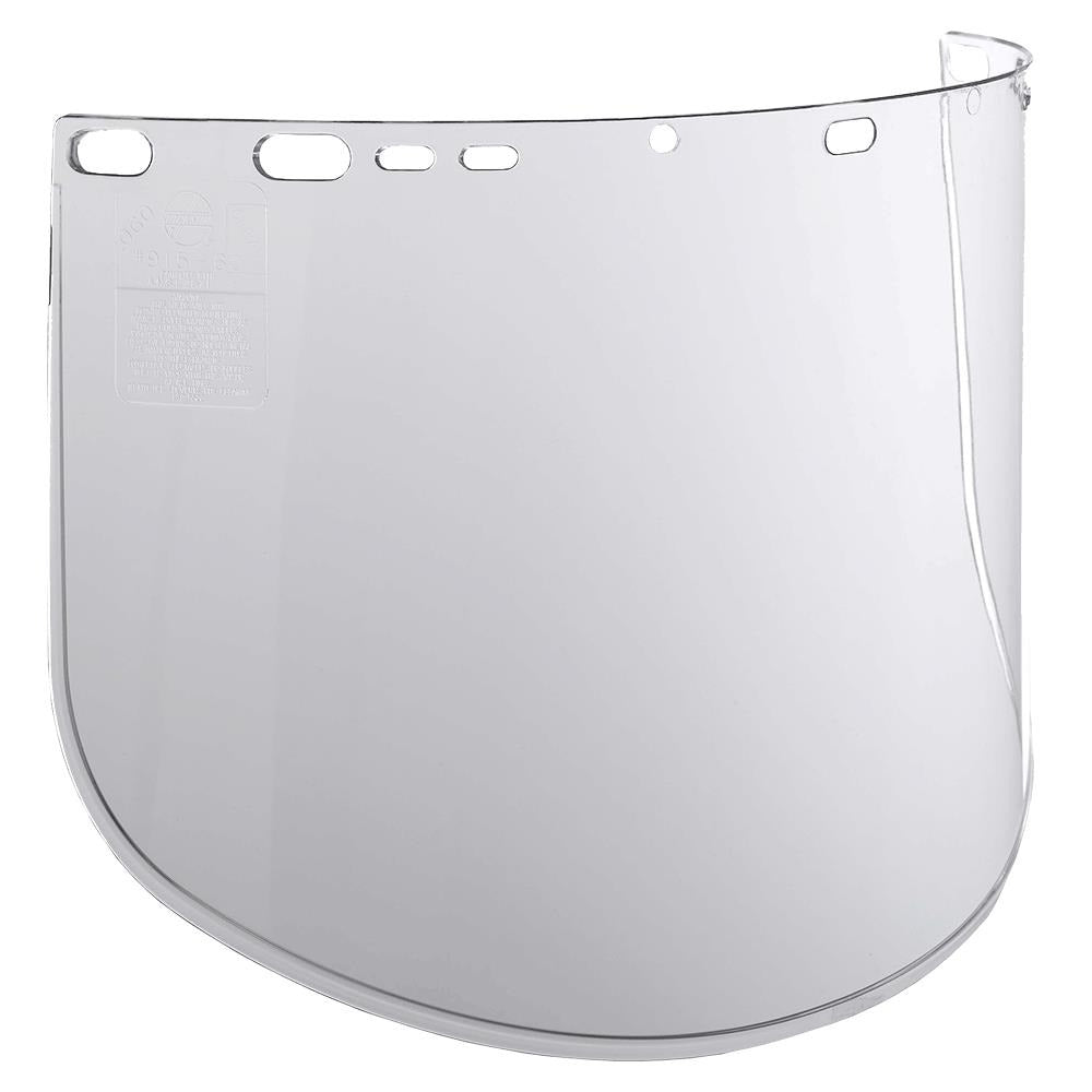 F40 Propionate Faceshield, 915-60, Uncoated, Clear, Unbound, 15.5 in L x 9 in, Bulk