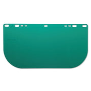 F20 Polycarbonate Faceshield, 8145LB, Uncoated, Dark Green, Unbound, 15.5 in L x 8 in H