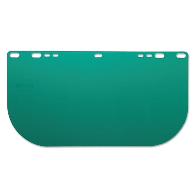 F20 Polycarbonate Faceshield, 8145LB, Uncoated, Dark Green, Unbound, 15.5 in L x 8 in H