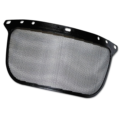 F60 Wire Face Shields, Mesh Steel, 15-1/2 in L x 6-1/2 in H x 0.020 in T,