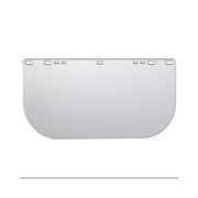 Jackson Safety F10 PETG economy faceshield, clear uncoated unbound, 15.5 in W x 8 in H, faceshield