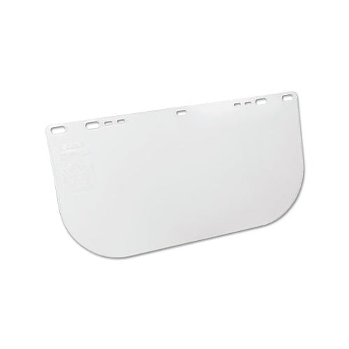 Jackson Safety F20 polycarbonate faceshield 3460PC-F, clear uncoated unbound, 15.5 in L x 8 in H faceshield