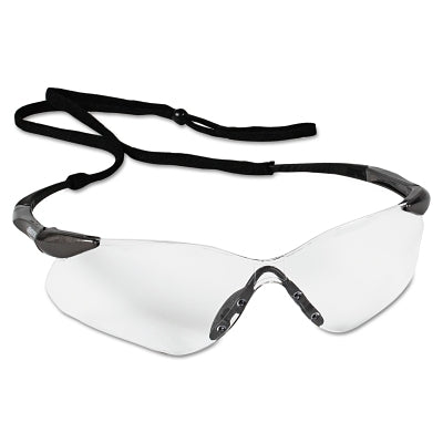 V30 Nemesis VL Safety Glasses, Clear, Polycarbonate Lens, Anti-Fog, Gunmetal No Brow Frame, Nylon
