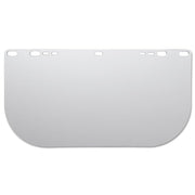 F20 Polycarbonate Faceshield, 8154LBPYCB, Uncoated, Clear, Unbound, 15.5 in L x 8 in H