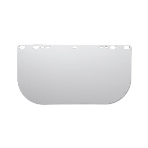 Jackson Safety F20 polycarbonate faceshield 8154LBPYCB, clear uncoated unbound, 15.5 in L x 8 in H faceshield