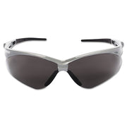 V30 Nemesis Safety Glasses, Smoke, Polycarbonate Lens, Anti-Fog, Silver Frame/Black Temples, Nylon