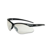 Jackson Safety SG Series safety glasses, indoor/outdoor mirror poly lens, black half-frame, anti-scratch safety glasses