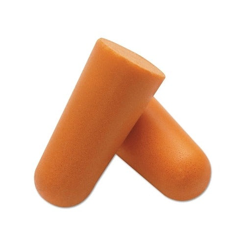 Jackson Safety H10 disposable earplugs, orange polyurethane foam, uncorded foam earplugs