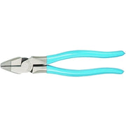 Linemen's Plier, 8.38 in L, 0.60 in L Cutting, Plastic-Dipped Handle