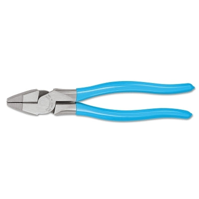 Linemens Pliers, 9.5 in OAL, 0.73 in Cutting Length, Plastic-Dipped Handles