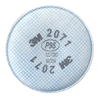 2000 Series Particulate Filter, P95, Solids/Liquids/Oil Based Part/Metal Fumes, White