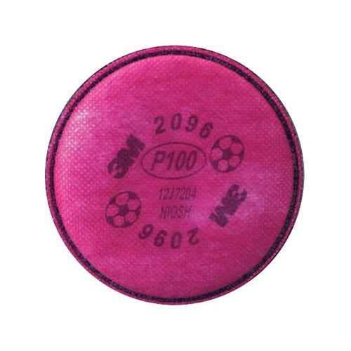 3M 2071 particulate filter P95, round grey disc with NIOSH markings, oil-resistant, respirator filter