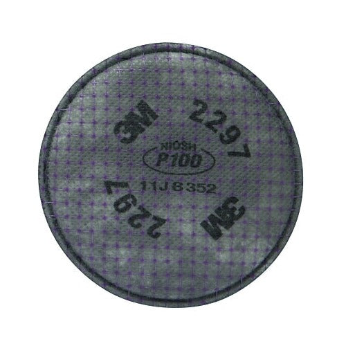 3M 2297 advanced particulate filter P100 gray-purple round NIOSH-approved organic vapors and particulates respirator filter