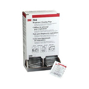 3M 504 respirator cleaning wipes box of 100 individually wrapped alcohol-free wipes for facepiece respirator maintenance