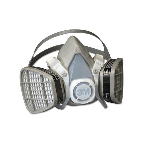 3M 5000 Series half facepiece respirator medium dual organic vapor cartridges adjustable straps half-mask respirator