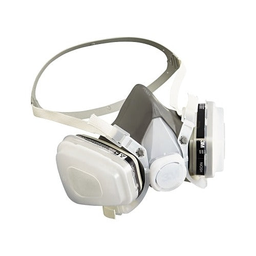 3M 5000 Series half facepiece respirator large with organic vapor P95 cartridges gray silicone cartridge respirator