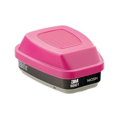 3M 60921 combination cartridge P100 particulate filter organic vapor pink magenta NIOSH-approved respirator cartridge