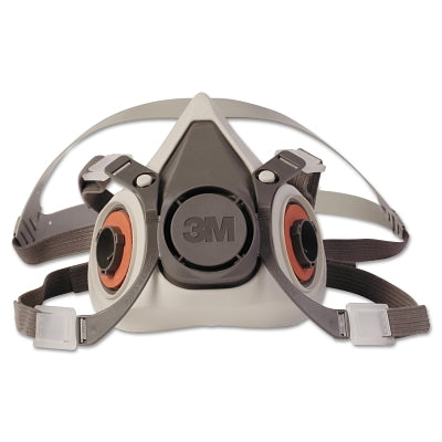 Half Facepiece Reusable Respirator 6000 Series, Small, Resist Gases, Vapors, Particulates, Adjustable Strap, TPE