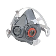 Half Facepiece Reusable Respirator 6000 Series, Large, Resist Gases, Vapors, Particulates, Adjustable Strap, TPE