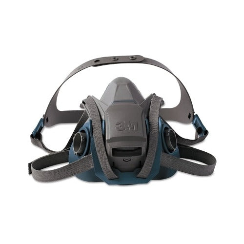 3M 6502QL Rugged Comfort Quic-Latch half-facepiece reusable respirator gray teal dual cartridge ports quick-release
