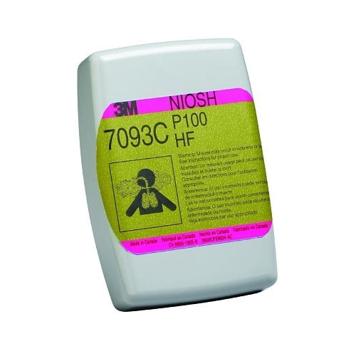 3M 7093C particulate filter P100 NIOSH HF nuisance organic vapor acid gas magenta olive label respirator filter cartridge