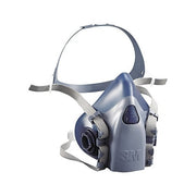 3M 7503 Half Facepiece Respirator 7500 Series large size silicone blue-gray dual cartridge port reusable respirator