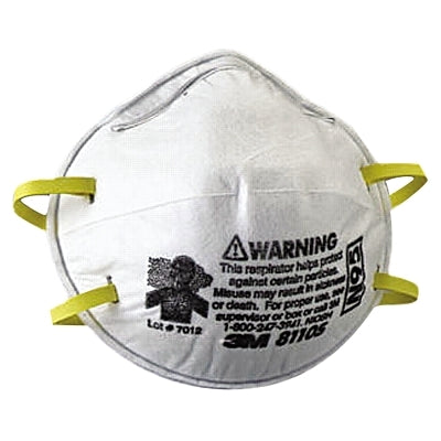 N95 Particulate Respirator, Half Facepiece, Two Fixed Straps, Non-Oil Particles, White