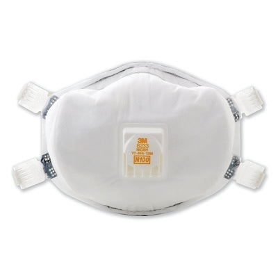 N100 Particulate Respirator, Half Facepiece, Non-Oil Particles, White